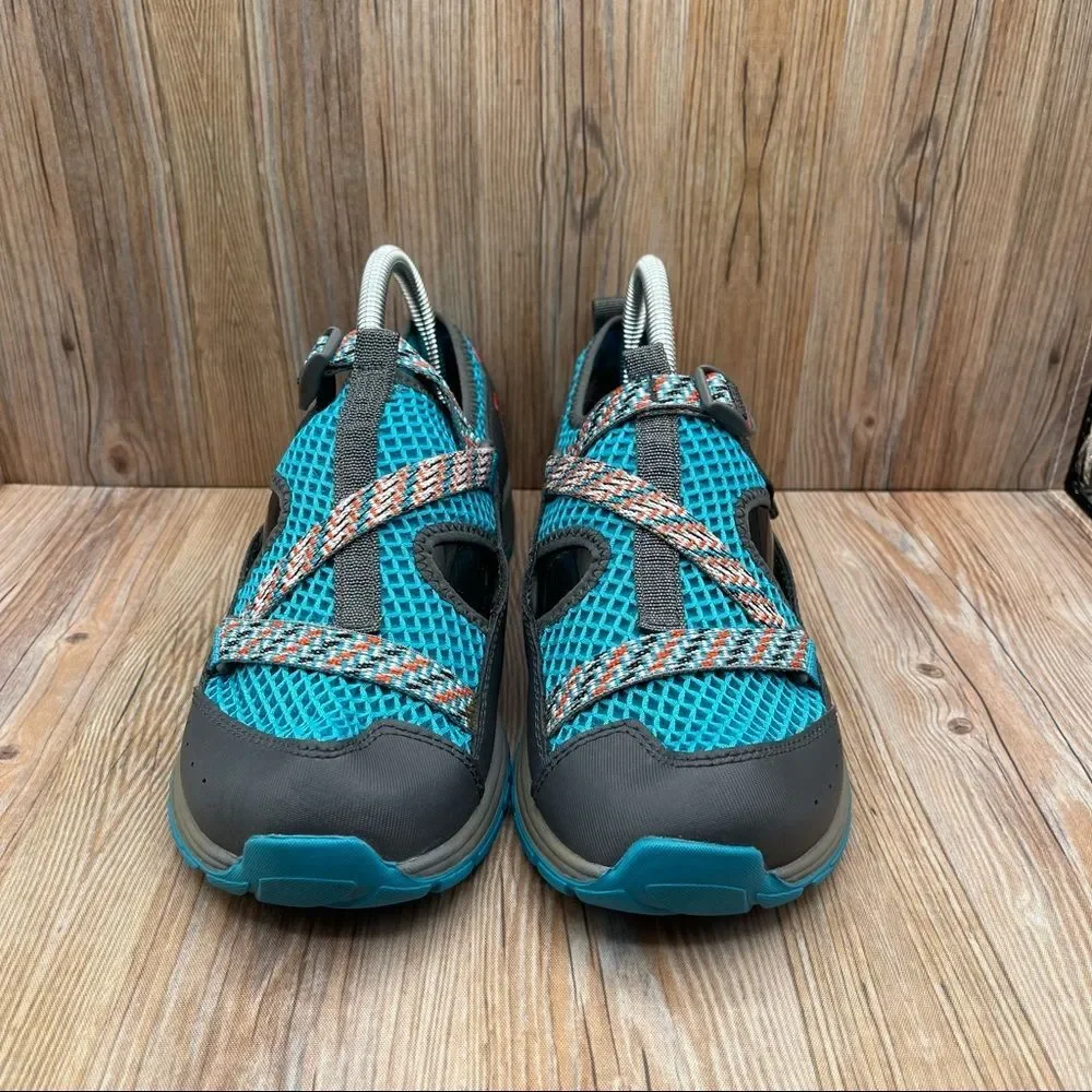 Chaco Kids Unisex Sport Hiking Water Sandals Shoes Blue Gray Size 6